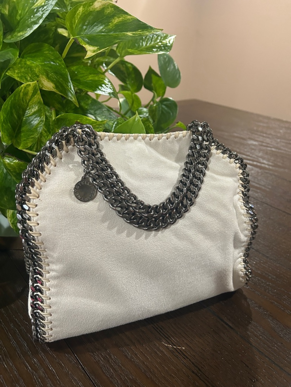 Stella McCartney Falabella White & Silvet Two Way Bag